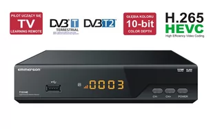 Emmerson - Dekoder   T2 H.265 T151  NEW AUDIO - TV Box - miniaturka - grafika 1