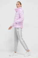 Spodnie damskie - adidas spodnie dresowe kolor szary melanżowe - miniaturka - grafika 1