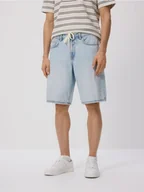 Spodenki męskie - Reserved - Jeansowe szorty loose fit - niebieski - miniaturka - grafika 1