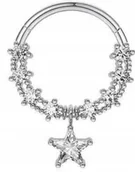 Kolczyki - Kolczyk kółko clicker helix Septum Cyrkonie Punk PIERCING Stal 316L 1,2/8 - miniaturka - grafika 1