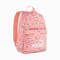Plecaki - Plecak PUMA AOP Phase 13L Pink modny wygodny do szkoły i miasta oryginalny - miniaturka - grafika 1
