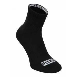 Skarpetki PITBULL High Ankle Pitbull grube (3-pak) - Czarne 39/42 - Odzież taktyczna i umundurowanie - miniaturka - grafika 1