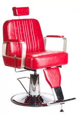 Barbiero Fotel barberski HOMER BH-31237 Czerwony BH-31237/184 - Fotele fryzjerskie - miniaturka - grafika 1