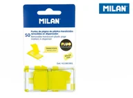 Przybory szkolne - MILAN Indeksy transparentne Milan FLUO żółte 45 x 25 mm 50 szt. - miniaturka - grafika 1