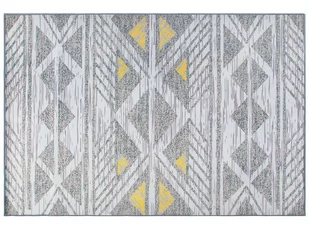 Beliani Dywan 140 x 200 cm szaro-żółty KARGI - Dywany - miniaturka - grafika 1