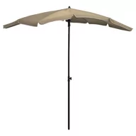 Parasole ogrodowe - vidaXL Parasol ogrodowy na słupku, 200x130 cm, kolor taupe 315554 - miniaturka - grafika 1
