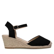 Espadryle damskie - Espadryle Jenny Fairy WYL2610-2 Czarny - miniaturka - grafika 1