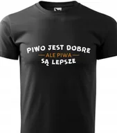 Piżamy damskie - Piżama Czarna + Szare Spodenki JEST DOBRE ALE SĄ LEPSZE Wzory - L - miniaturka - grafika 1