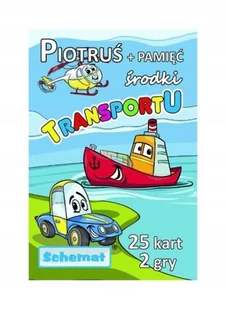 Karty Piotruś + Pamięć Pojazdy - Schemat - Gry karciane - miniaturka - grafika 1