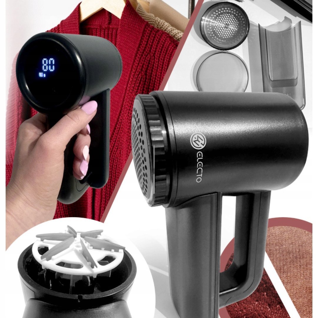 GOLARKA DO UBRAŃ I TKANIN PRZENOŚNA AKUMULATOROWA NA AKUMULATOR USB LED