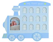 Ramki na zdjęcia - Ramka galeria roczek na 12 zdjęć Niebieski Pociąg - miniaturka - grafika 1