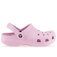 Klapki i japonki damskie - Klapki Crocs Classic Clog 206991-6GD - różowe - miniaturka - grafika 1
