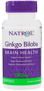 NATROL NATROL Ginkgo Biloba 120mg 60caps - Witaminy i minerały dla sportowców - miniaturka - grafika 2