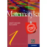 Podręczniki dla gimnazjum - Matematyka. Ćwiczenia dla gimnazjum. Klasa 1 - miniaturka - grafika 1