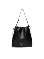 Torebki damskie - PINKO Torebka Slouchy Extra Ai 25-26 PLTT 104364 A0QO Czarny - miniaturka - grafika 1