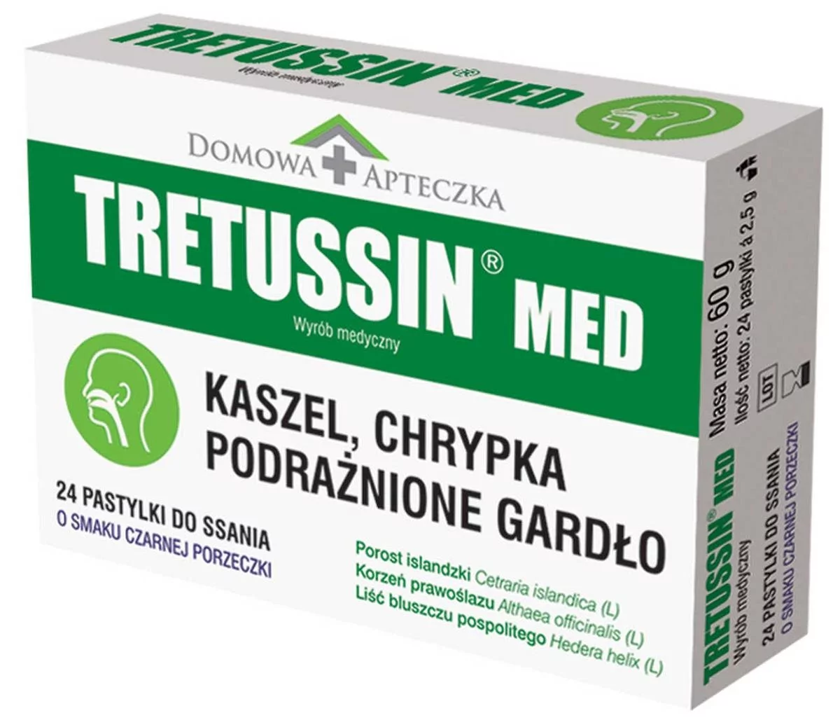 DOMOWA APTECZKA Domowa Apteczka Tretussin Med x 24 pastylki do ssania |