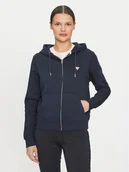 Bluzy damskie - Guess Jeans Bluza W4YQ03 KC811 Granatowy Regular Fit - miniaturka - grafika 1