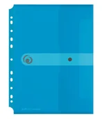 Artykuły biurowe - Herlitz  Teczka A4 PP na dokumenty do segregatora, transparentna Niebieska - miniaturka - grafika 1