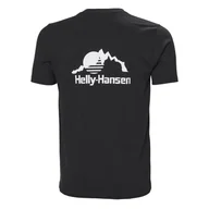 Koszulki męskie - Męska Koszulka z krótkim rękawem HELLY HANSEN YU PATCH T-SHIRT 53391_993 – Czarny - miniaturka - grafika 1