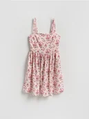 Sukienki - Reserved - Wzorzysta sukienka mini - wielobarwny - miniaturka - grafika 1