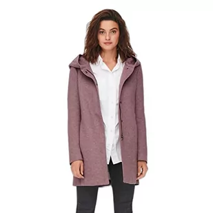 ONLY Onlsedona Light Coat Otw Noos płaszcz Kobiety, Różowy brąz/szczegóły: melanż, S - Płaszcze damskie - miniaturka - grafika 1