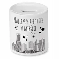 Skarbonki - SKARBONKA DLA DZIENNIKARZA NAJLEPSZY REPORTER z Nadrukiem ze Zdjęciem - miniaturka - grafika 1