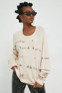 Swetry damskie - Volcom sweter damski kolor beżowy lekki - grafika 1
