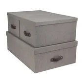 Pudła i pojemniki do przechowywania - Pojemniki z pokrywką zestaw 3 szt. Inge – Bigso Box of Sweden - miniaturka - grafika 1