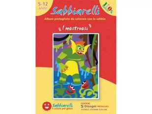 Sabbiarelli Sabbiarelli  -  Album do Kolorowania Magicznym Piaskiem, Potwory, 5l+ - Zabawki kreatywne - miniaturka - grafika 1