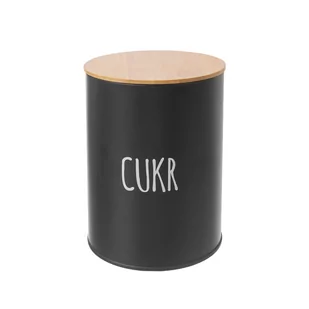 Orion Pojemnik blaszany na cukier BLACK - Pojemniki kuchenne - miniaturka - grafika 1
