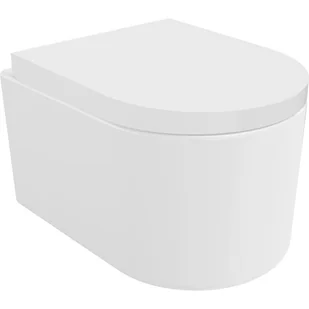 Mexen Sofia miska wc Rimless Tornado z deską wolnoopadającą twarda, duroplast, biała połysk - 30540200T - Miski WC - miniaturka - grafika 1