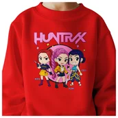 Bluzy dla dziewczynek - BLUZA DZIECIĘCA KPOP DEMON HUNTERS HUNTRIX 122-128 BAWEŁNIANA JAKOŚĆ - miniaturka - grafika 1