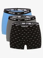 Majtki męskie - Nike Obcisłe bokserki pakowane po 3 szt. Mężczyźni Bawełna niebieski|szary|czarny|wielokolorowy jednolity, S - miniaturka - grafika 1