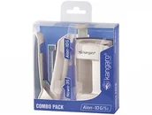 Zszywacze biurowe - Kangaro Zestaw zszywacz Nowa-35 + dziurkacz Aion-10G, pudełko z zawieszką, biały - miniaturka - grafika 1