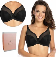 Biustonosze - Gaia Biustonosz półusztywniany GAIA 1058 SONIA nero 75F - miniaturka - grafika 1