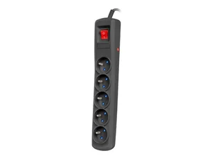 Nowa listwa zasilająca Natec Bercy 400 / 1,5 m / 5 gniazd / wyłącznik / czarna (zamiennik Acar) - Kable - miniaturka - grafika 2