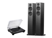 Zestawy stereo - Audio-Technica AT-LP120XBT-USB (czarny) + A38 (czarny) - miniaturka - grafika 1