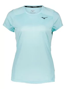 Mizuno Koszulka sportowa "2Loop" w kolorze błękitnym - Koszulki sportowe damskie - miniaturka - grafika 1