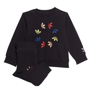 Komplet dziecięcy Adidas Crew Set bluza spodnie dresowe granatowe-80 - Kombinezony dla dzieci - miniaturka - grafika 1