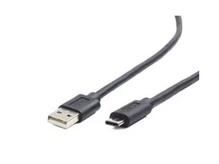 Gembird Kabel USB CCP-USB2-AMCM-1M USB 2.0 USB 3.1 typu C 1m kolor czarny - Kable komputerowe i do monitorów - miniaturka - grafika 1