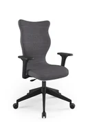 Fotele i krzesła biurowe - Entelo, Krzesło obrotowe Nero Plus Palladium 01 rozm. 7, Czarny - miniaturka - grafika 1