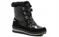 Śniegowce damskie - ŚNIEGOWCE DAMSKIE CZARNE CAPRICE 9-26226-29 WODOODPORNE WEGAŃSKIE R.36 - miniaturka - grafika 1