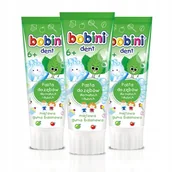 Pasty do zębów - Bobini, Pasta do zębów dla dzieci 0-6 lat, 3x75 ml - miniaturka - grafika 1