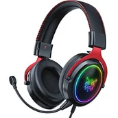 Słuchawki - ONIKUMA X10 Czarno-czerwone - miniaturka - grafika 1