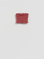 Koszulki i topy damskie - Reserved - Dzianinowy top z wiskozą - wielobarwny - miniaturka - grafika 1