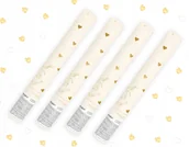 Wesele i ślub - Tuby Serca Złote Białe Na Ślub Wesele 4szt 35cm - miniaturka - grafika 1