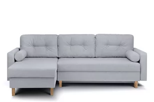 Narożnik z otomaną prawy, lewy KONSIMO Eriso, jasnoszary, 240x75x183 cm - Narożniki Narożnik z otomaną prawy, lewy KONSIMO Eriso, jasnoszary, 240x75x183 cm - Narożniki - miniaturka - grafika 1