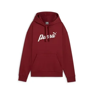 PUMA Damska bluza z kapturem Ess+ Script Fl Sweat - Bluzy damskie - miniaturka - grafika 1