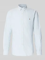 Koszule męskie - Koszula casualowa o kroju slim fit z kołnierzykiem typu button down - miniaturka - grafika 1