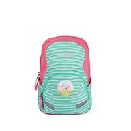 Plecaki - ergobag Unisex dziecięcy plecak Ergobag Ease Large Kids Backpack wielokolorowa Paski w kolorze miętowym. 10 l - miniaturka - grafika 1